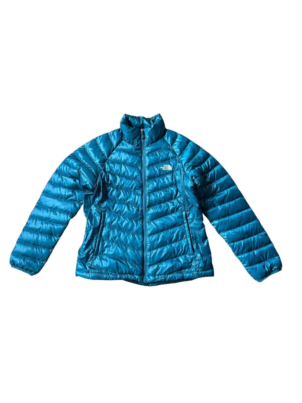 The North Face Down Puffer Coat Turquoise